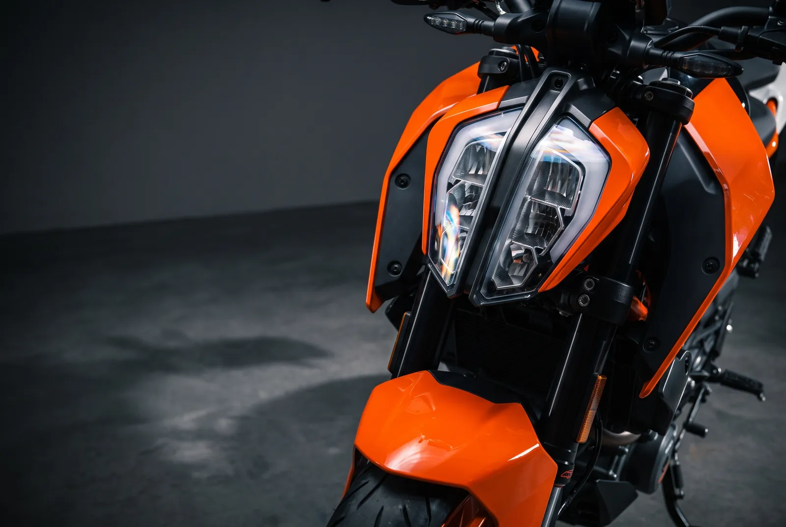 Detail van een KTM Duke